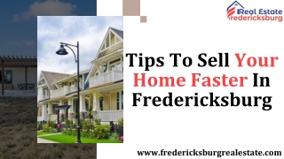 Tips To Sell Your Home Faster In Fredericksburg