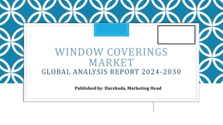 window coverings market g lobal analysis report 2024 2030
