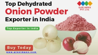 Pure & Dehydrated White & Red Onion Powder Exporter from India