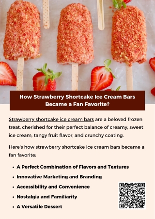 How Strawberry Shortcake Ice Cream Bars Became a Fan Favorite?