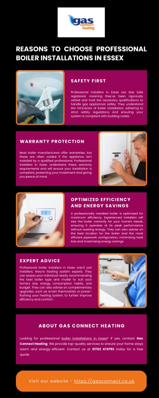 Reasons to Choose Professional Boiler Installations in Essex
