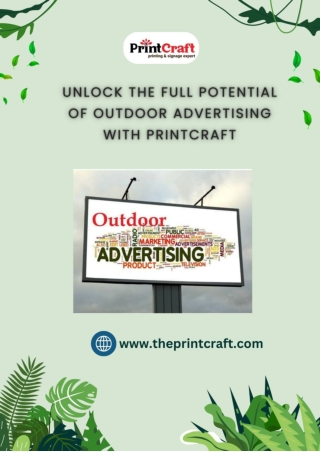 Unlock the Full Potential of Outdoor Advertising with Printcraft