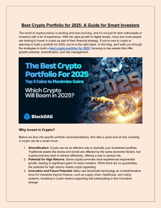 Best Crypto Portfolio for 2025: A Guide for Smart Investors