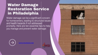 Water Damage Restoration Service in Philadelphia