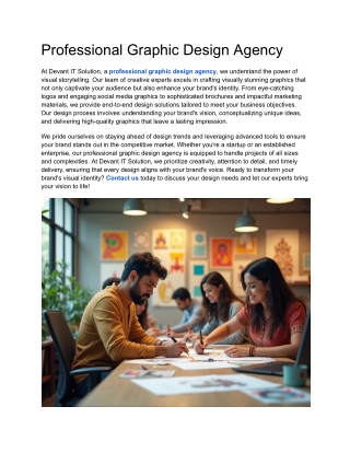 Professional Graphic Design Agency