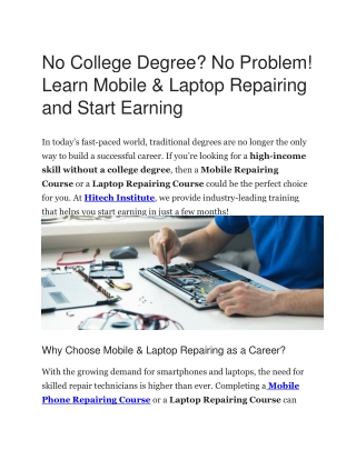 no college degree no problem learn mobile laptop