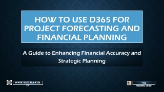 how to use d365 for project forecasting and financial planning
