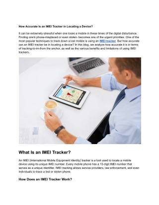 How Accurate Is an IMEI Tracker in Locating a Device