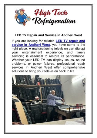 LED TV Repair and Service in Andheri West
