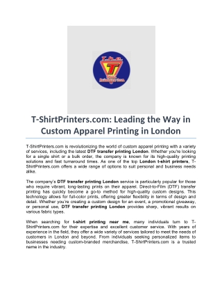 t shirtprinters com leading the way in custom