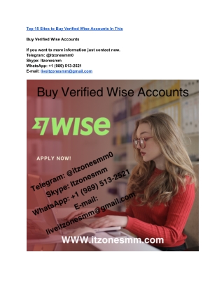 top 15 sites to buy verified wise accounts