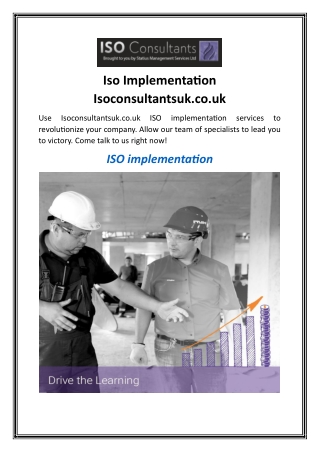 iso implementation isoconsultantsuk co uk