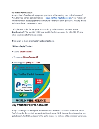 The Essential Guide to Buy Verified PayPal Accounts for Your Business