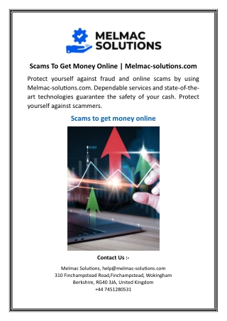 Scams To Get Money Online | Melmac-solutions.com