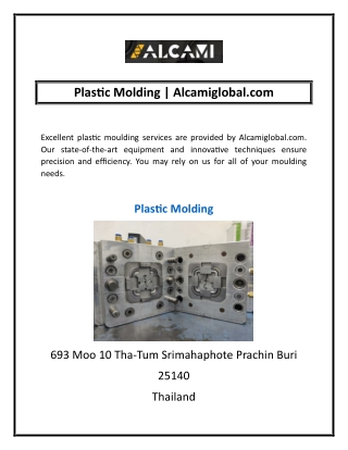 Plastic Molding | Alcamiglobal.com