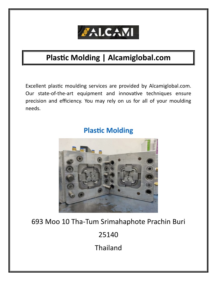 plastic molding alcamiglobal com