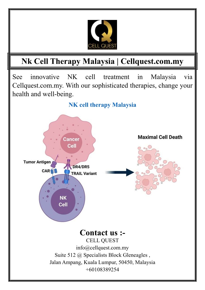 nk cell therapy malaysia cellquest com my