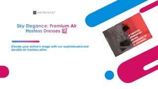 Sky Elegance Premium Air Hostess Dresses