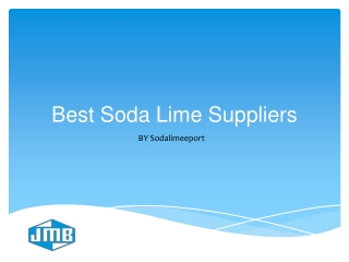Best Soda Lime Suppliers - Sodalimeexport