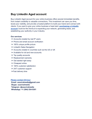 Before you buy LinkedIn accounts in 2025, read this [It may ...