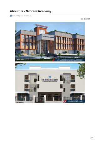 about us schram academy