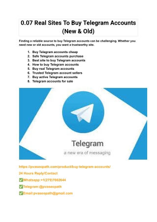 0 07 real sites to buy telegram accounts new old