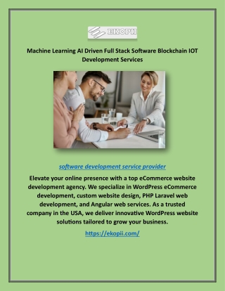 machine learning ai driven full stack software