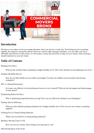 Moving on a Budget? These Hacks Will Make Your Move Affordable and Efficient