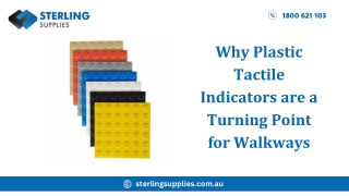 Why Plastic Tactile Indicators are a Turning Point for Walkways