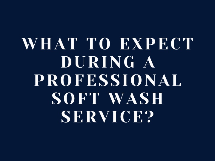 what to expect during a professional soft wash