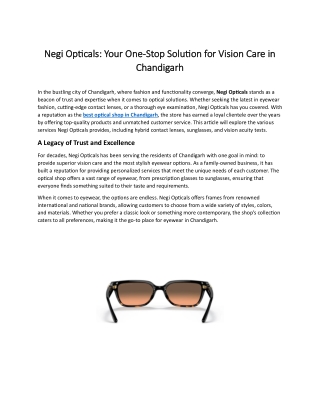 negi opticals your one negi opticals your