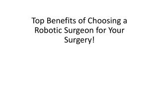 How Robotic Surgeons Are Transforming Modern Healthcare!