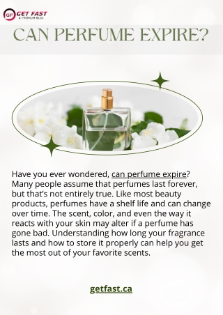 Can Perfume Expire?