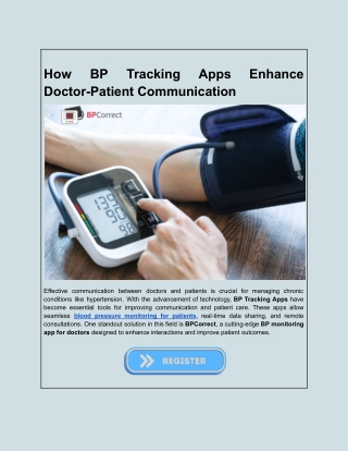 Can BP Tracking Apps Bridge the Gap Between Doctors and Patients?