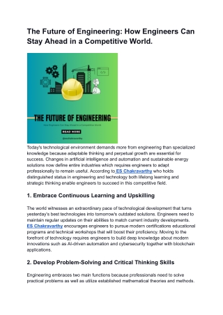 Es. Chakravarthy TCS | The Future of Engineering_ How Engineers Can Stay Ahead