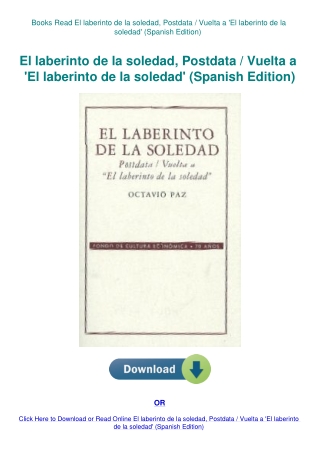 Books Read El laberinto de la soledad  Postdata  Vuelta a 'El laberinto de la soledad' (Spanish Edit
