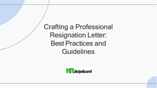crafting a professional resignation letter best