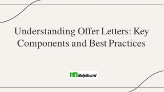understanding offer letters key components and best practices
