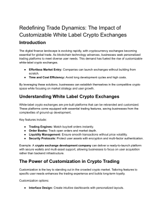 redefining trade dynamics the impact