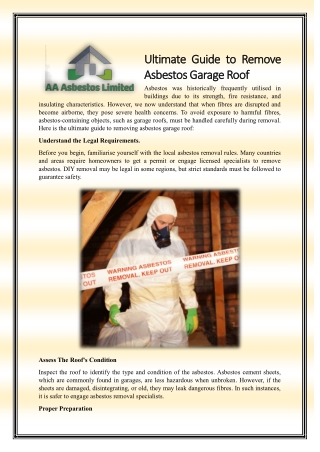 ultimate guide ultimate guide to remove asbestos