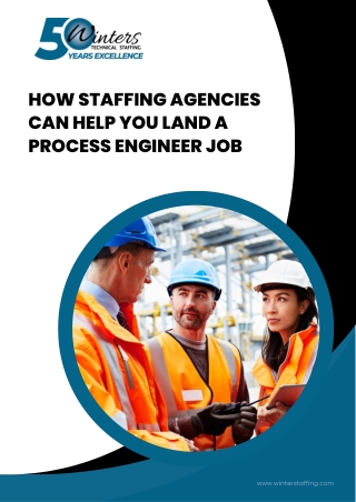how staffing agencies can help you land a process