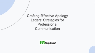 crafting e ff ective apology letters strategies