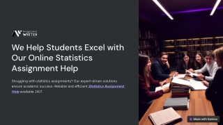 we help students excel with our online statistics
