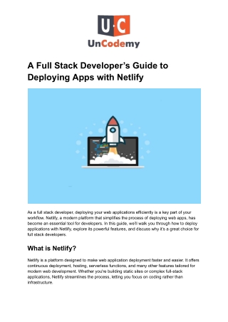a full stack developer s guide to deploying apps