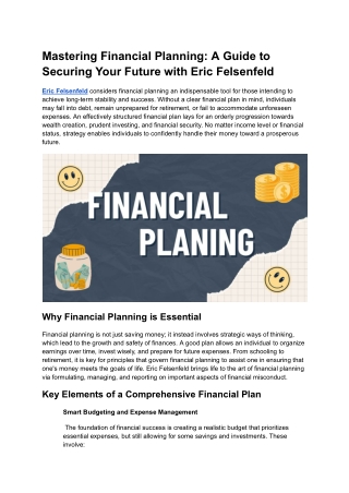 mastering financial planning a guide to securing