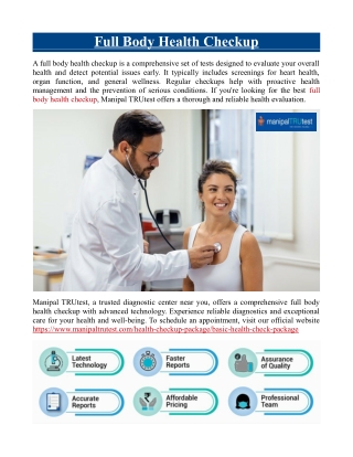 Full Body Health Checkup