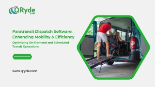 paratransit dispatch software enhancing mobility