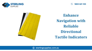 Enhance Navigation with Reliable Directional Tactile Indicators