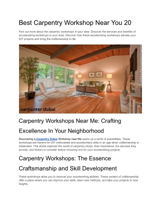 Best Carpentry Workshop Near You 20 (1)