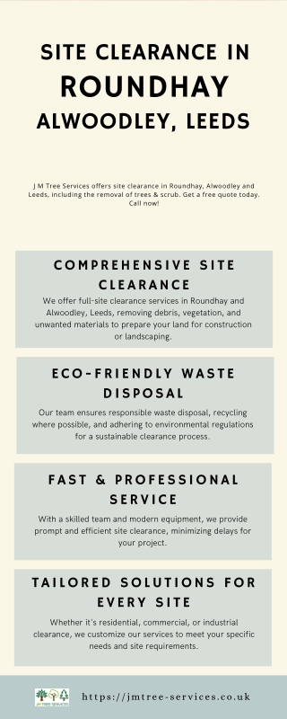 Site clearance in Roundhay, Alwoodley, Leeds